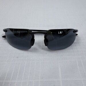 MJ Sport Wrap Sunglasses Black Sport Shield Style w/ Case